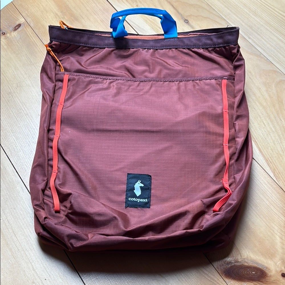 Cotopaxi Brown and Blue Backpack Versatile and Durable